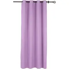 Just Home Collection - Cortina 1 Folha 220x140cm Blackout Infantil Textura Lilas