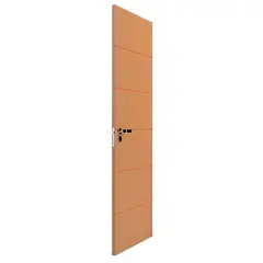 Vert - Folha de Porta Frisada Madeira Solida MDP Freijó Acabado 210x82x3,5cm Bella