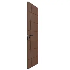 undefined - Folha de Porta Frisada Madeira Solida MDP Ipê Acabado 210x90x3,5cm Elegance