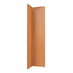 Vert - Kit Porta Camarão Lisa Com Ferragens Madeira Solida MDP Freijó Acabado 210x62x3,5cm Duo Lisa
