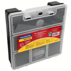 Tramontina - Organizador Plástico 7.1/2" com Tampa Transparente e Divisórias