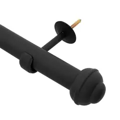 Couselo - Kit Varão para Cortinas Elegance 16209-17 28mm 2,00m Preto
