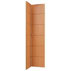 Vert - Kit Porta Camarão Frisada Com Ferragens Madeira Solida MDP Freijó Acabado 210x72x3,5cm Bella