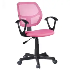 Just Home Collection - Cadeira de Escritorio tela Mesh Rosa e Preta