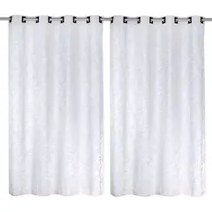 Branyl - Cortina 180x260cm Jacquard Floryl Marfim