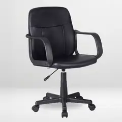 Just Home Collection - Cadeira de Escritório Preta