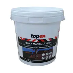 Topex - Manta Líquida Preto Galão 3,6 kg