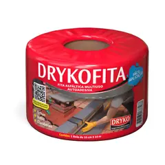 Dryko - Fita Asfáltica Alumínio Multiuso Autoadesiva Drykofita 10cmx10m