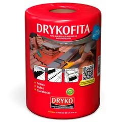 Dryko - Fita Asfáltica Alumínio Multiuso Autoadesiva Drykofita 20cmx10m