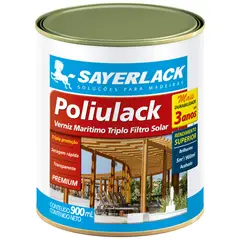 Sayerlack - Verniz Marítimo Poliulack Acetinado 0,9L Transparente