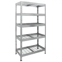 Fixser - Estante de Metal com 5 Prateleiras Cinza 180x90x45cm 1500kg Fisxer