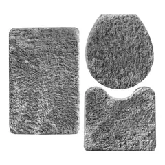 Oasis - Jogo de Tapete de Banheiro 3 peças Classic Cinza