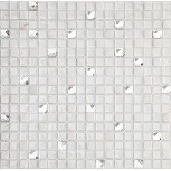 ArtGlass - Pastilha Pedra Gs 120 30X30 Branco Art Glass