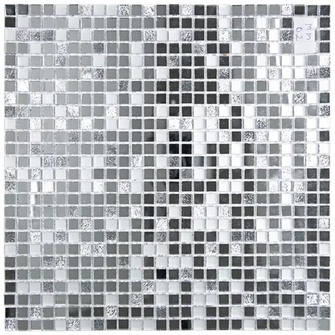ArtGlass - Pastilha Vidro Mm02 30X30 Silver Art Glass