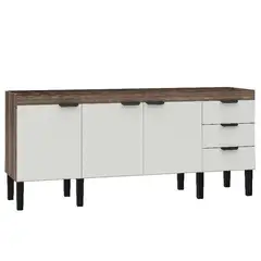 Cozimax - Gabinete Madeira Flamingo 1741Mm Tamarindo/Branco Montado (Pia 180)