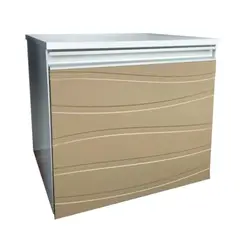 Mazzu - Gabinete Banheiro Marsala 45Cm 1Gaveta Br/Fendi