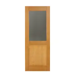 Mapaf - Folha de Porta Madeira Macica Tauari Natural 210x80x3,5cm Monaco Wood Glass