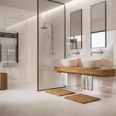 Biancogres - Piso Porcelanato Polido Retificado Bege Interno 90x90cm Golden Beige Lux Caixa 2,4m²