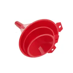 Just Home Collection - Kit com 3 Funil Vermelho