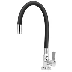 Sensi Dacqua - Torneira Cozinha Mesa Bica Flexível Preta C62
