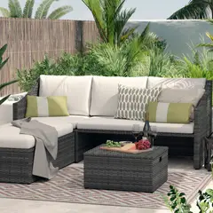 Just Home Collection - Sofa Modular 4Pcs Ratan Pe