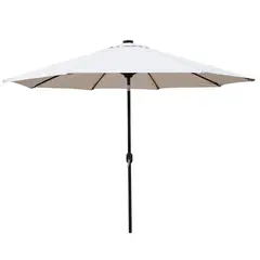 Just Home Collection - Ombrelone Central Luz Led Solar 3M Fps 250x300x300cm