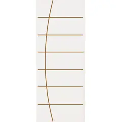 Eucatex - Folha de Porta Frisada Madeira Colmeia Branco 210x72x3,5cm Tivoli