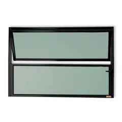 Brimak - Janela Basculante Alumínio Preto 40x60x2,3cm Master