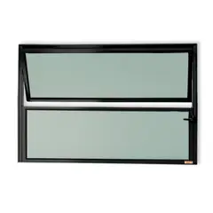 Brimak - Janela Basculante Alumínio Preto 40x80x2,3cm Master