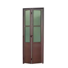 Brimak - Porta Camarão e Vidro Alumínio Corten 2 Folhas Esquerda 210x80x4,6cm L.25