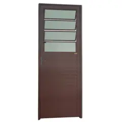 Brimak - Porta Basculante Alumínio Corten Esquerda 210x80x4,6cm L.25