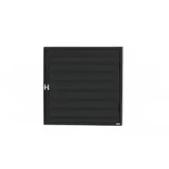 undefined - Portinhola Veneziana Alumínio Preto Esquerda 60x60x3cm Plus