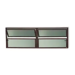Brimak - Janela Basculante 2 Basc Alumínio Corten 40x150x2,5cm Plus