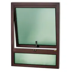 Brimak - Janela Maxim-ar com bandeira Alumínio Corten 80x80x3cm Confort