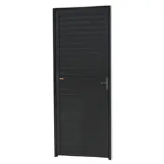 Brimak - Porta Veneziana Alumínio Preto Direita 210x80x4,6cm L.25