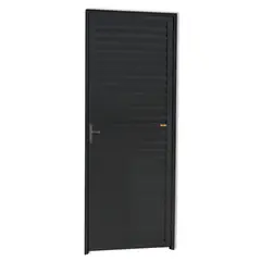 Brimak - Porta Veneziana Alumínio Preto Esquerda 210x80x4,6cm L.25