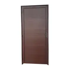 Brimak - Porta Lambri Fechadura Alumínio Corten Esquerda 210x80x4,6cm Super 25