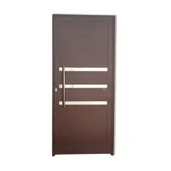 Brimak - Porta Lambri e Friso Alumínio Corten Esquerda 210x100x4,6cm Super 25
