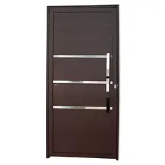 Brimak - Porta Lambri e Friso Alumínio Corten Direita 210x90x4,6cm Evolution