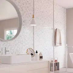 Biancogres - Revestimento Interno/Externo Branco Acetinado Retificado 45x90cm Quantum Carrara Caixa 2m²