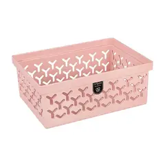 undefined - Cesto Plástico Organizador Crippa P 8,7x21,4x15,5cm Rosa