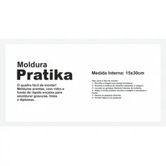 Kapos - Moldura Pratika Remember 15x30cm Branco