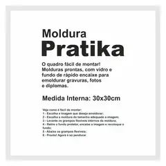 Kapos - Moldura Pratika Remember 30x30cm Branco