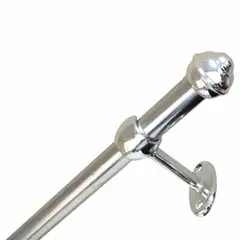 Bella Arte - Kit Varão 1,50m 19mm Fino Aluminio Pratiko pro