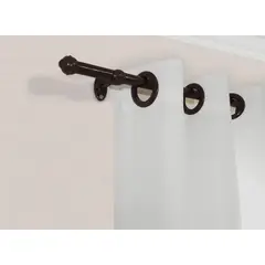 Bella Arte - Kit Varao 3,00m 19mm Fino Aço Pratiko Pro Imbuia