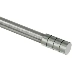 Evolux - Kit de Varão Extensível Cilíndrica 160 a 300cm 28mm Cromado