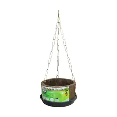 Coquim - Vaso Pendente Fibra de Coco Parede Médio 10x19x8cm