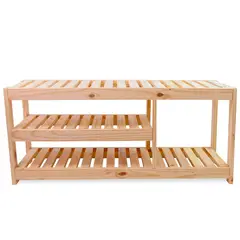 Super Max - Sapateira com banco de pinus 50x110x35 cm