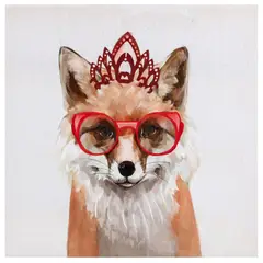 Homy - Quadro Canvas Raposa 30x30 cm