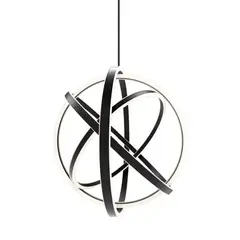 ORLUCE - Pendente Ring Led 65W 3000K Preto Fosco